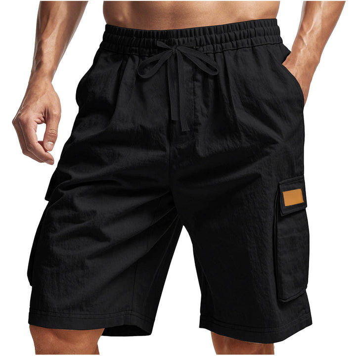 Casual cargo shorts for men with elastic waistband and multifunctional side pockets Lune London