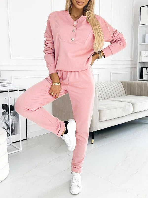 Lune London women's button-up comfortable loungewear set