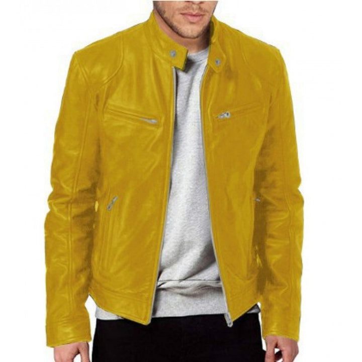 Premium leather biker jacket for men Lune London