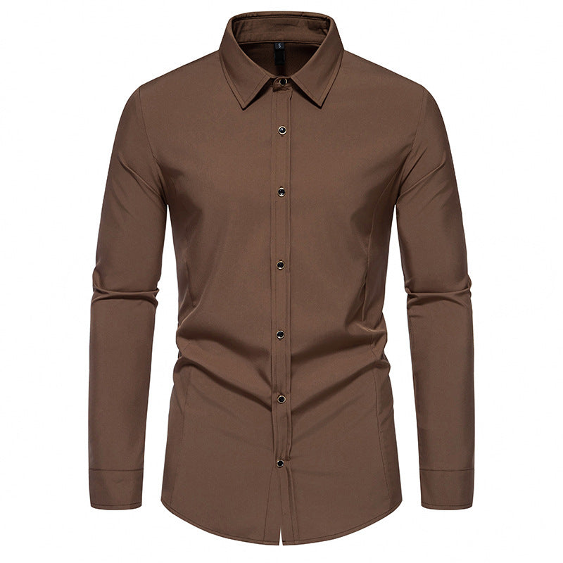 Trendy long sleeve shirt for men with a chic elegant cut Lune London