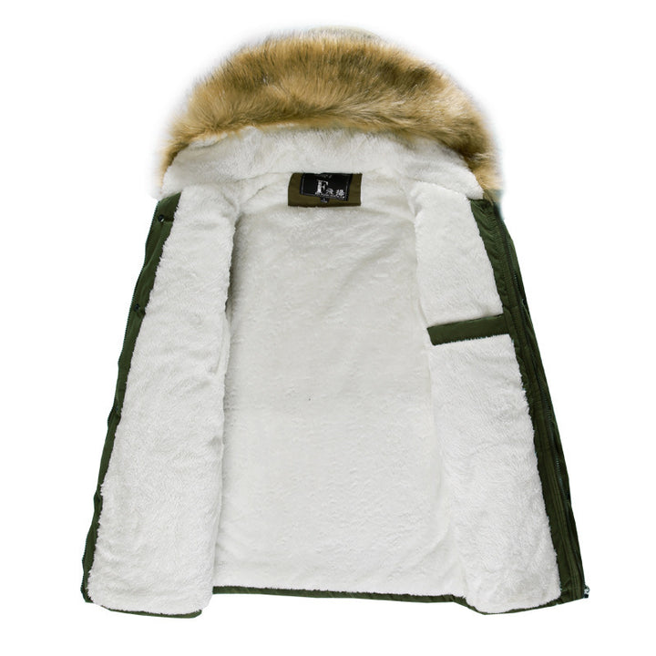 Stylish winter jacket for men with removable hood Lune London