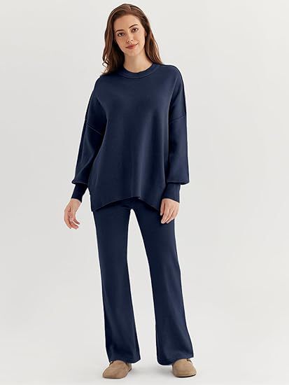 Women Comfortable Sweatpants and Oversized Sweatshirt Set Lune London