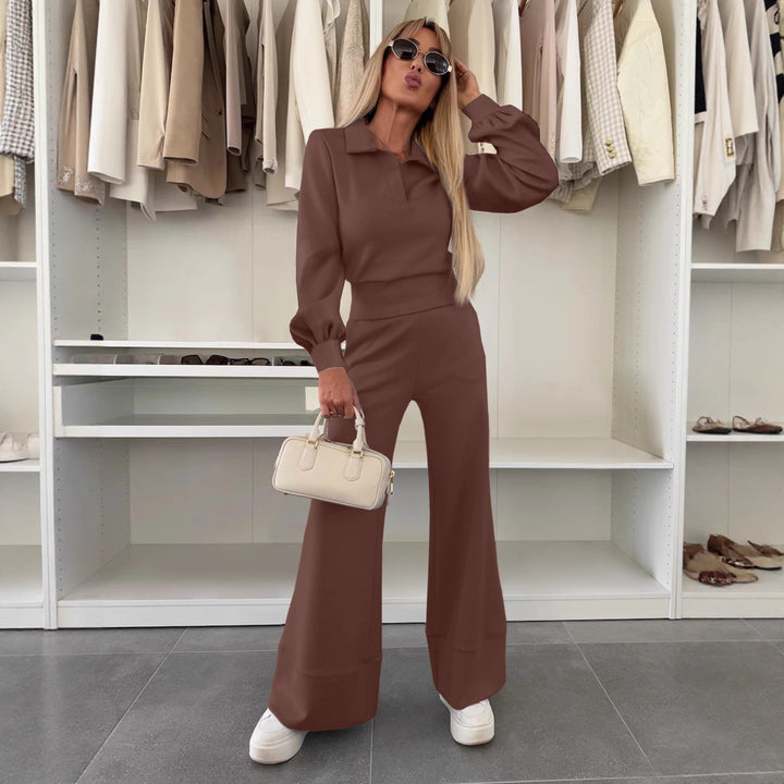 Ladies Stylish and Casual Jumpsuit with Wide Legs and Elegant Sleeves Lune London