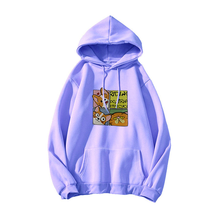 Women's Hoodie with Cute Dog Design Chic & Stil