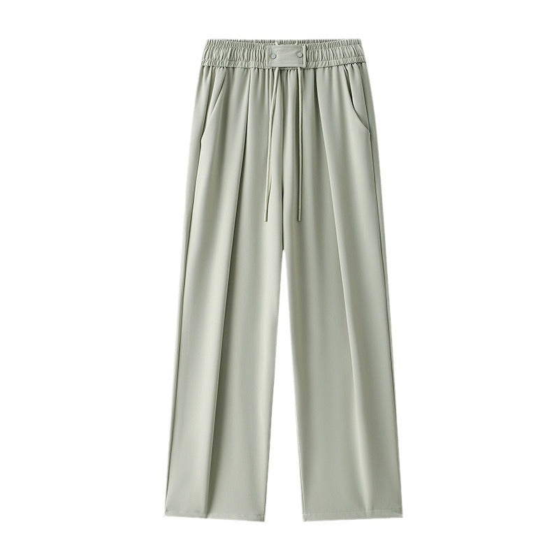 Loose leisure pants for women with elastic waist and adjustable drawstring Lune London