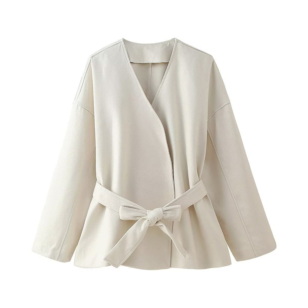 Elegant ladies' tie jacket with chic and style