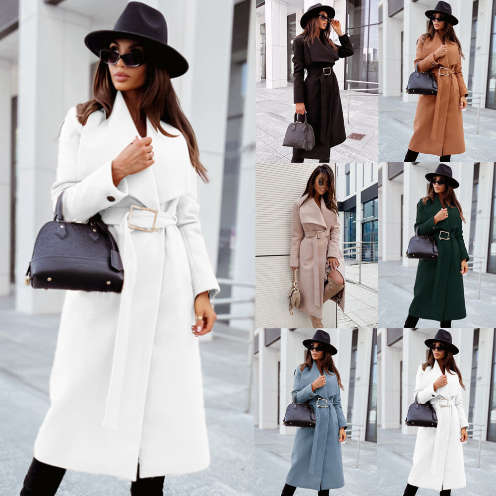 Elegant trench coat for women with belt and high-quality finish Lune London