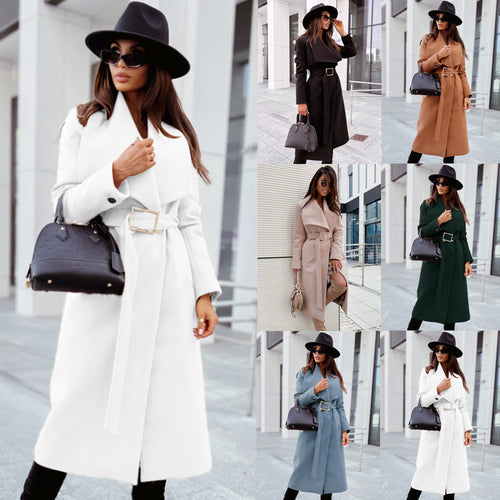 Elegant trench coat for women with belt and high-quality finish Lune London