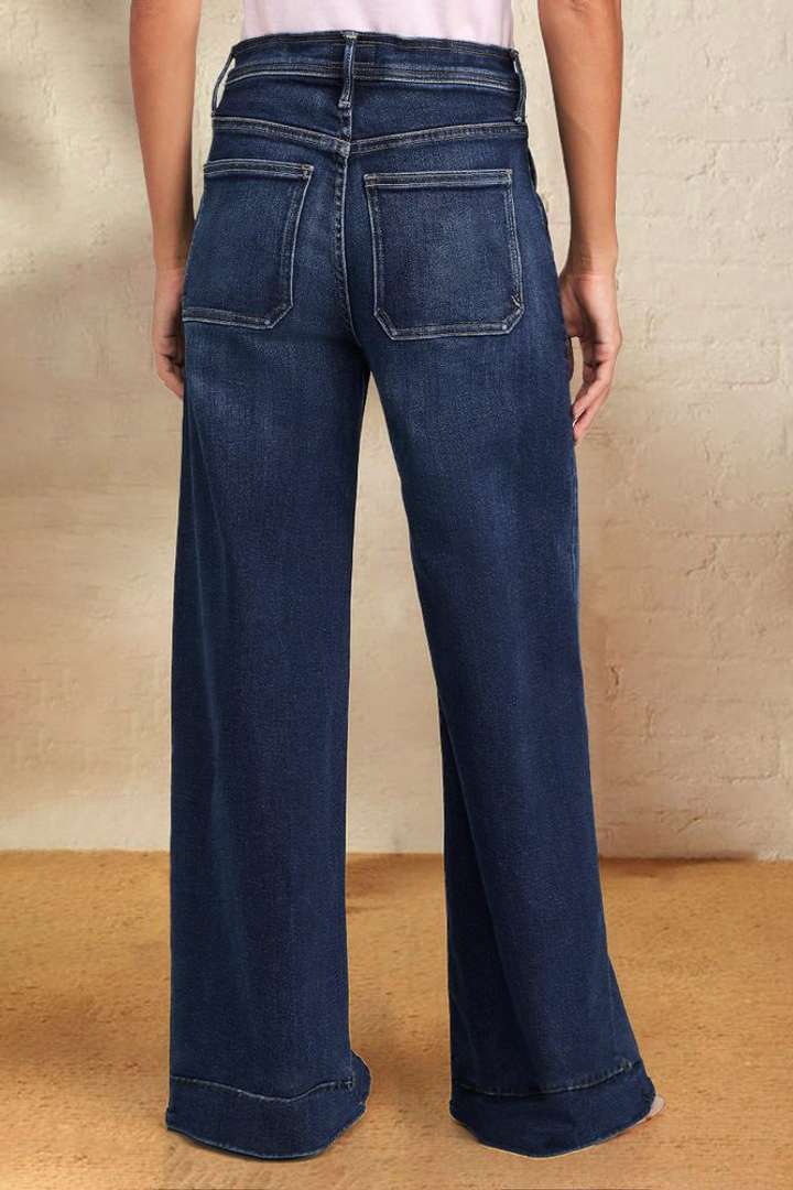 Loose high-waisted denim pants for women Lune London