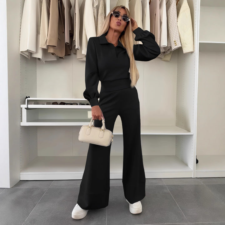 Ladies Stylish and Casual Jumpsuit with Wide Legs and Elegant Sleeves Lune London