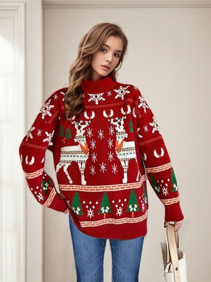 Christmas sweater for women with festive pattern and relaxed fit Lune London