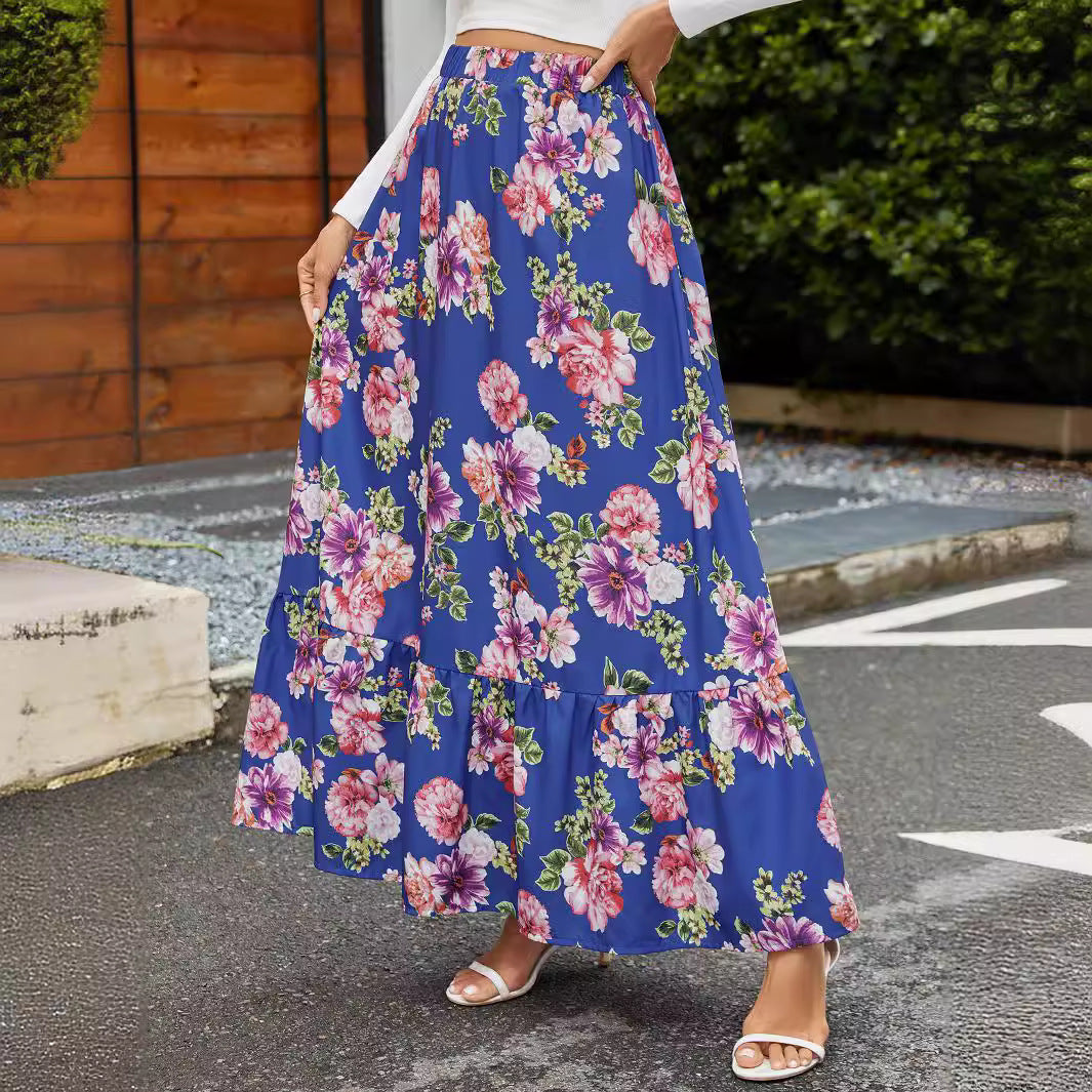 Lune London floral maxi skirts women