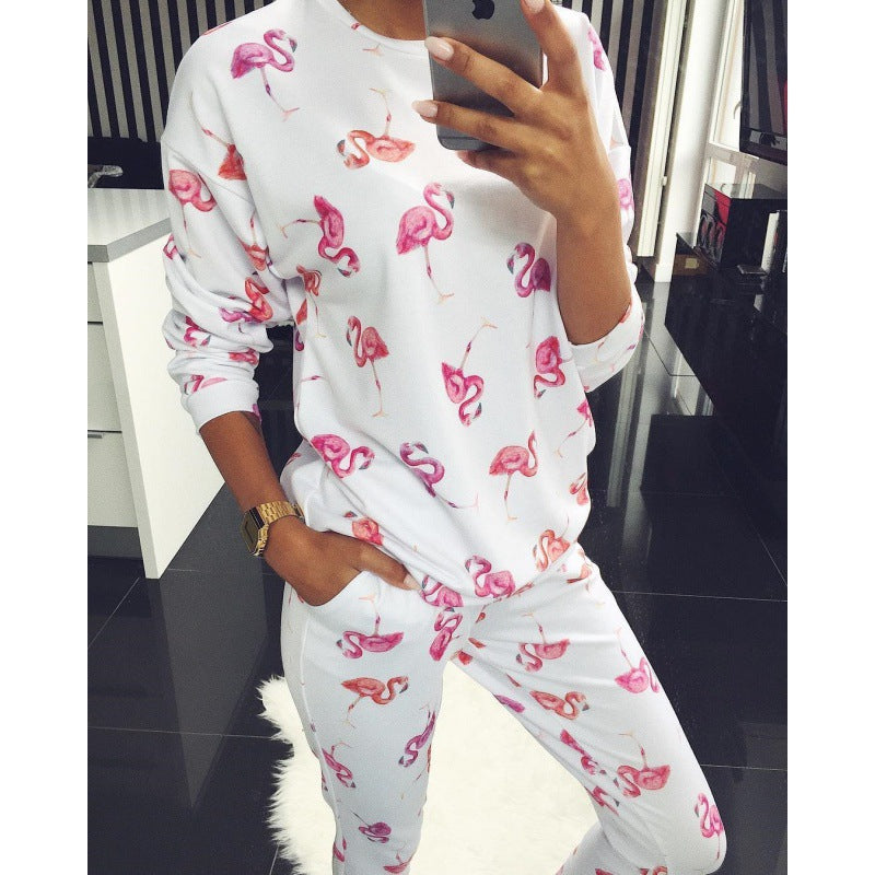 Ladies leisure set with floral pattern Lune London