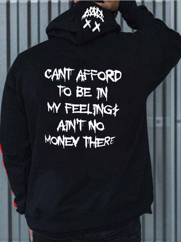 Hoodie for women with eye-catching graphic print and impressive slogan Lune London