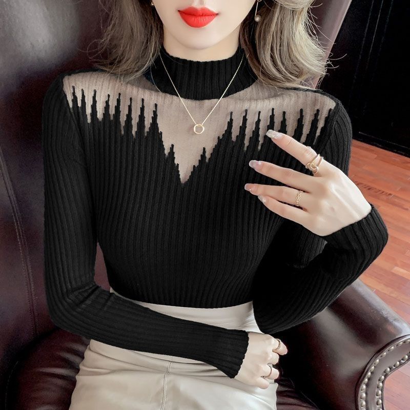 Pull élégant pour femmes avec des accents transparents Chic & Stil