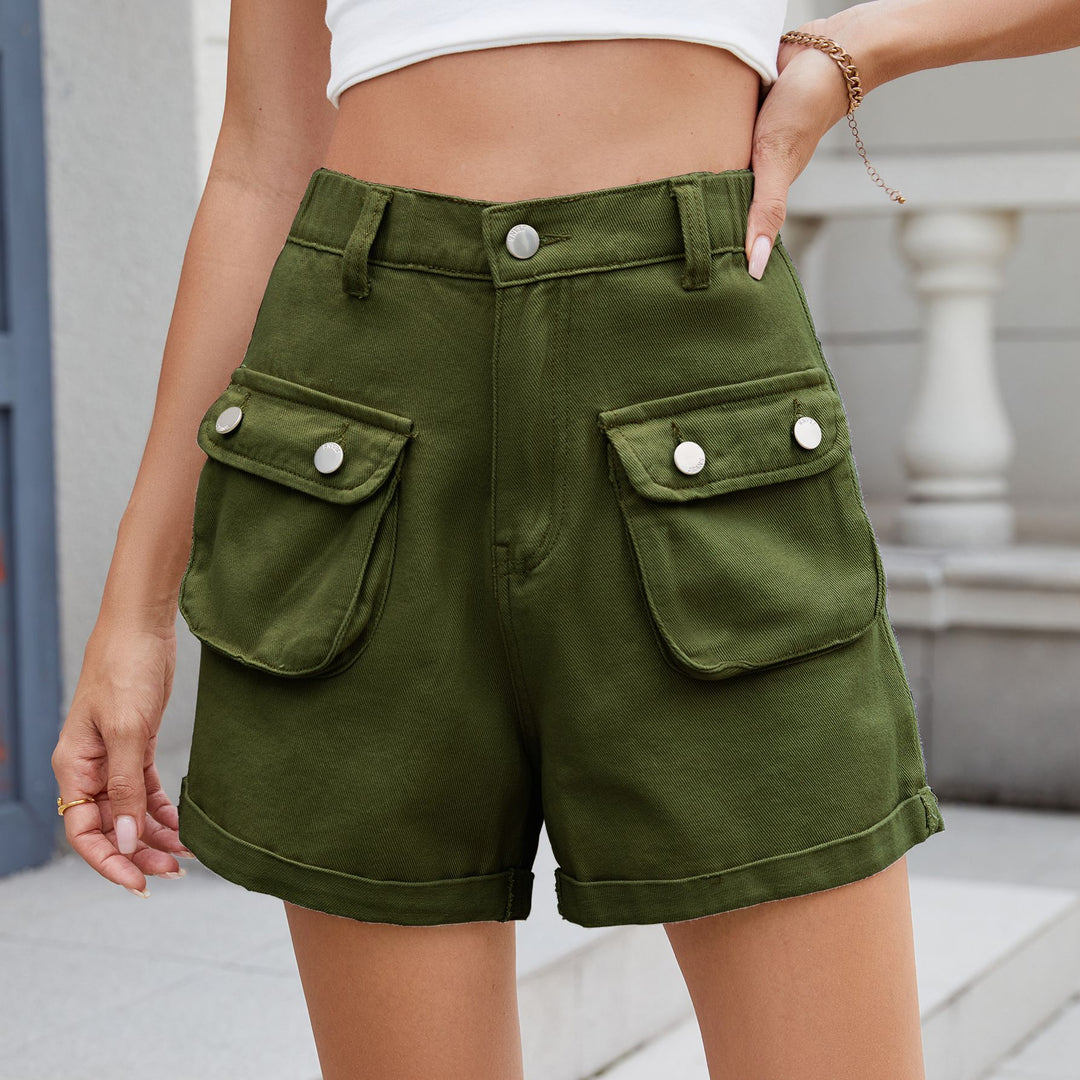 Utility shorts for women with practical pockets and high waist Lune London