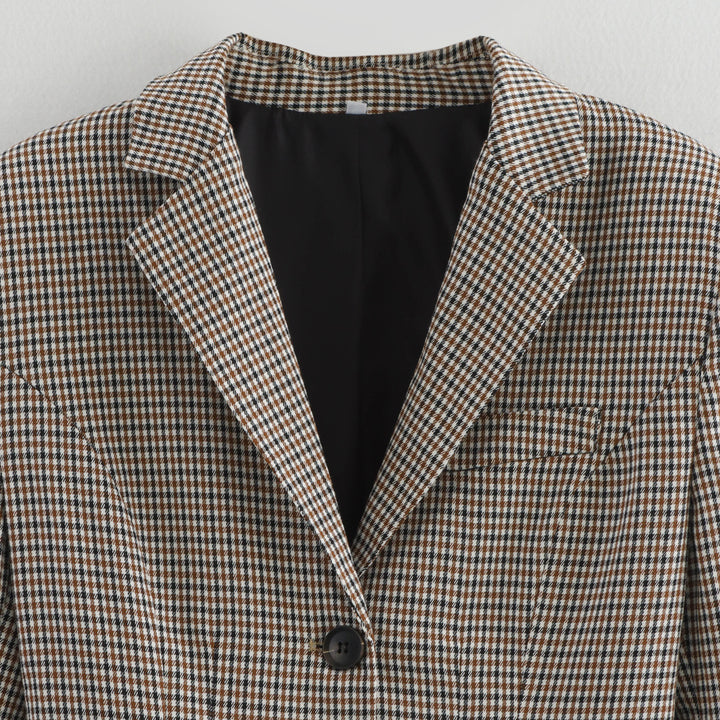 Ladies checkered blazer Lune London