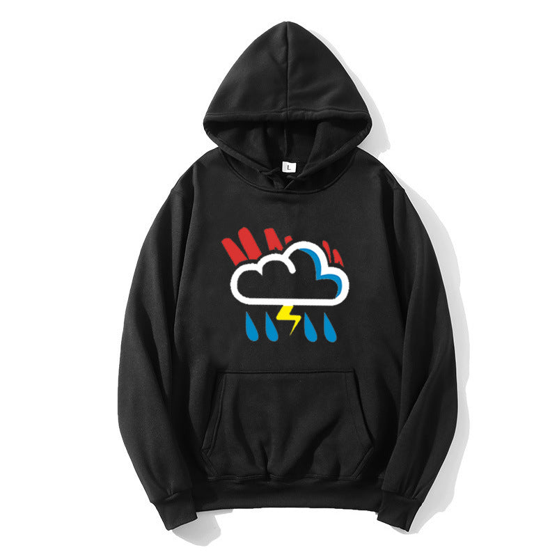 Women's hoodie with cheerful weather motif Chic & Stil