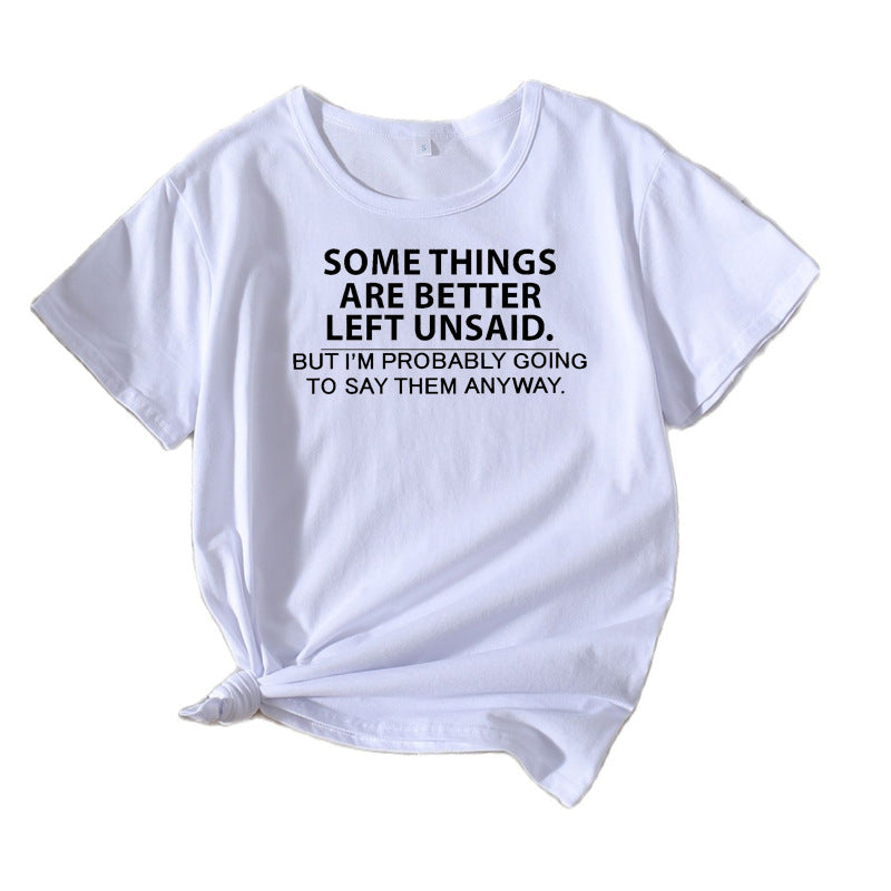 Ladies Casual Explicit Quote T-shirt Lune London