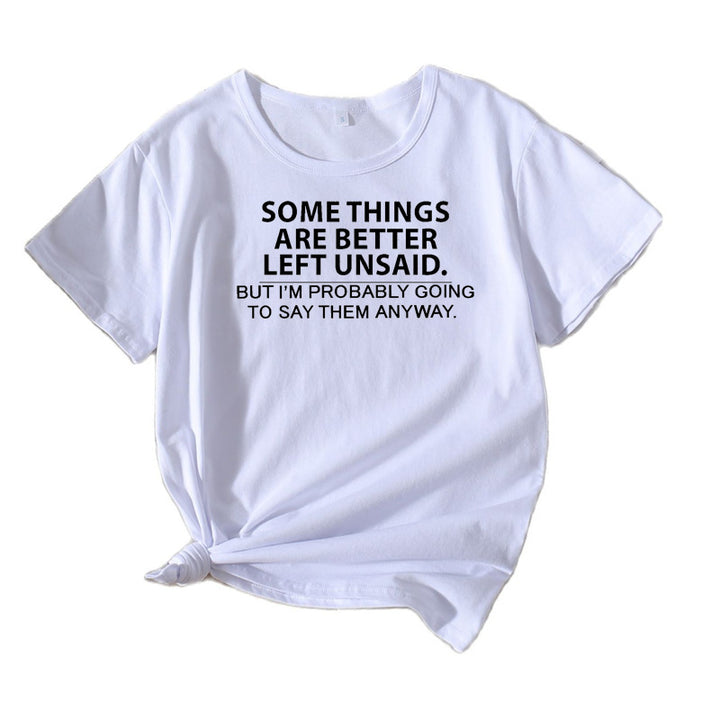Ladies Casual Explicit Quote T-shirt Lune London