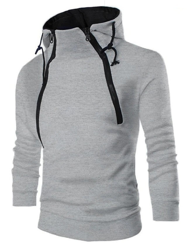 Modern men's hoodie with practical zipper Lune London