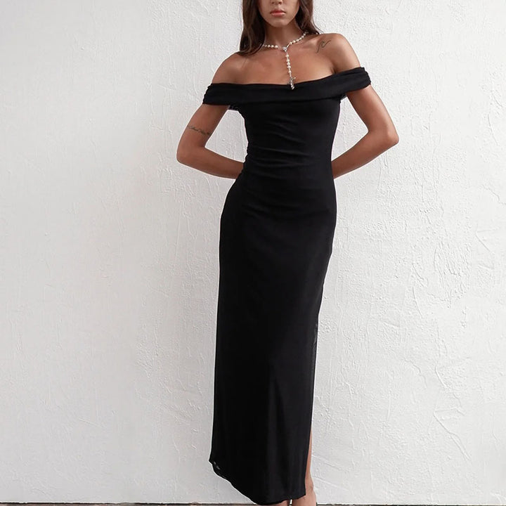 Maxi Dress Ruffles Off-Shoulder Lune London for Women