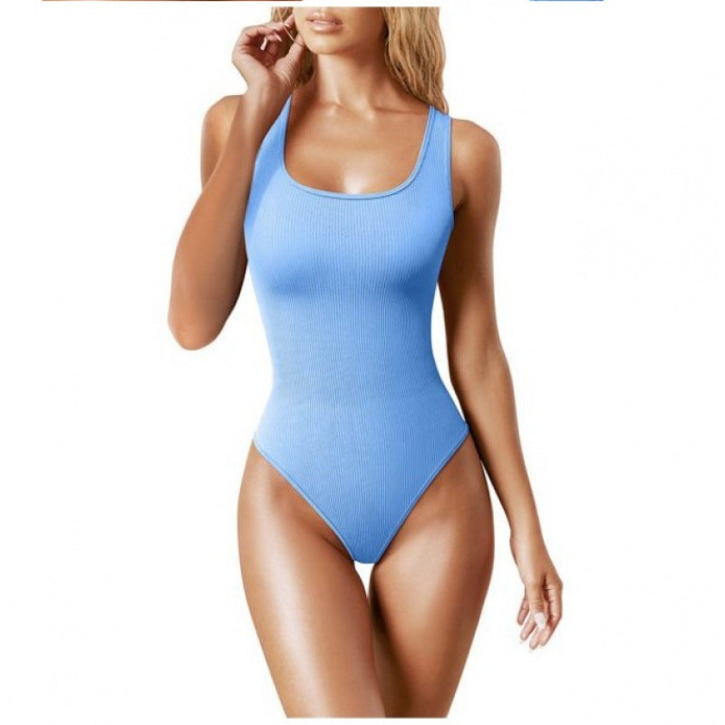 Lune London High Neck Ribbed Women's Swimsuit