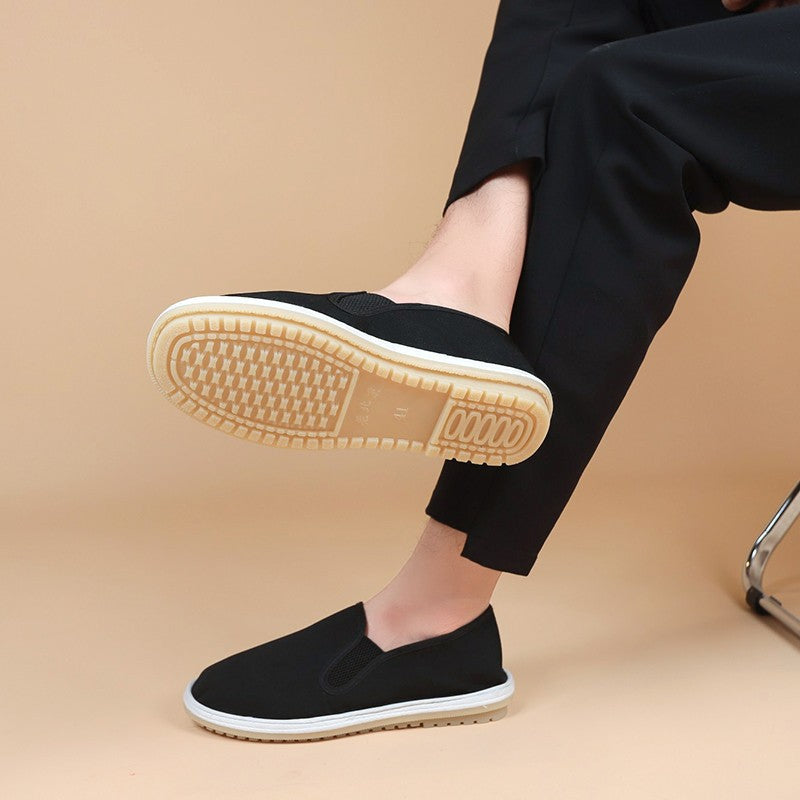 Comfortable slip-on leisure shoes for women with breathable inserts Lune London