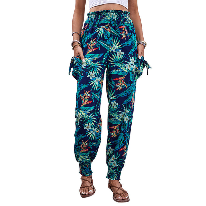 Women Tropical Cargo Pants Lune London
