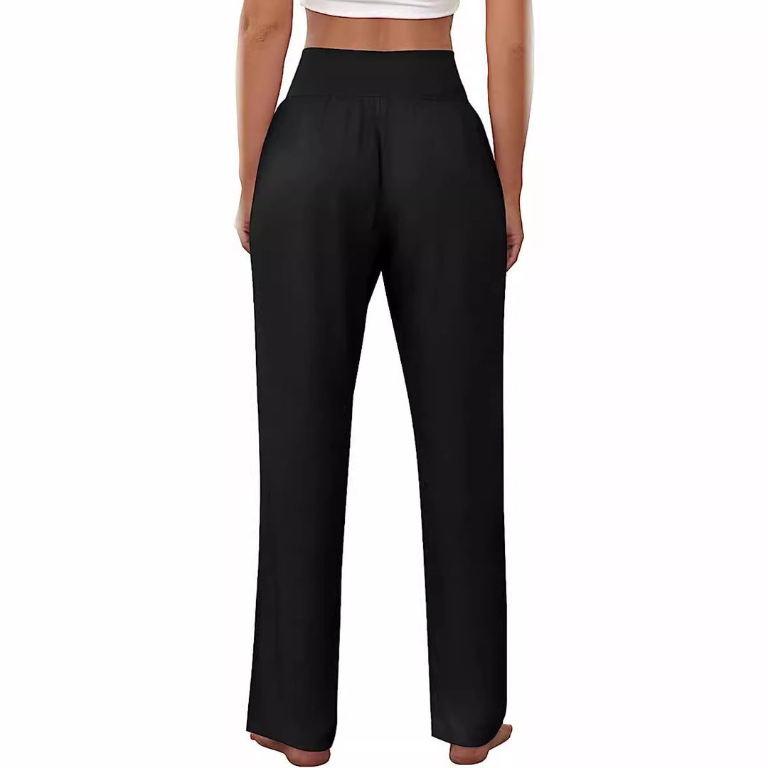 Comfortable high waist leisure pants for women with side pockets Lune London