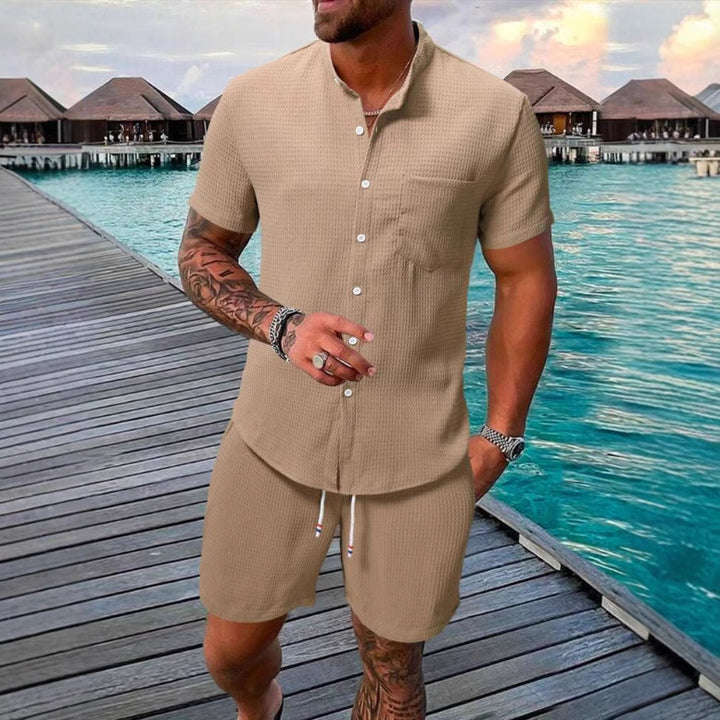 Casual short-sleeved shirts for men with matching shorts Lune London