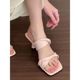 Refined women's mules with chic and stylish bow design
