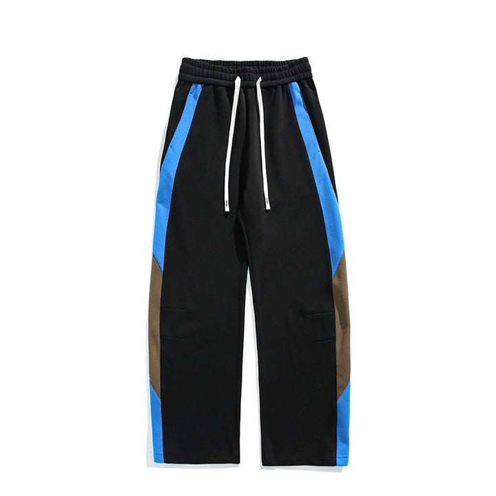 Women Casual Loose Fit Jogging Pants with Contrast Stripes on the Sides Lune London