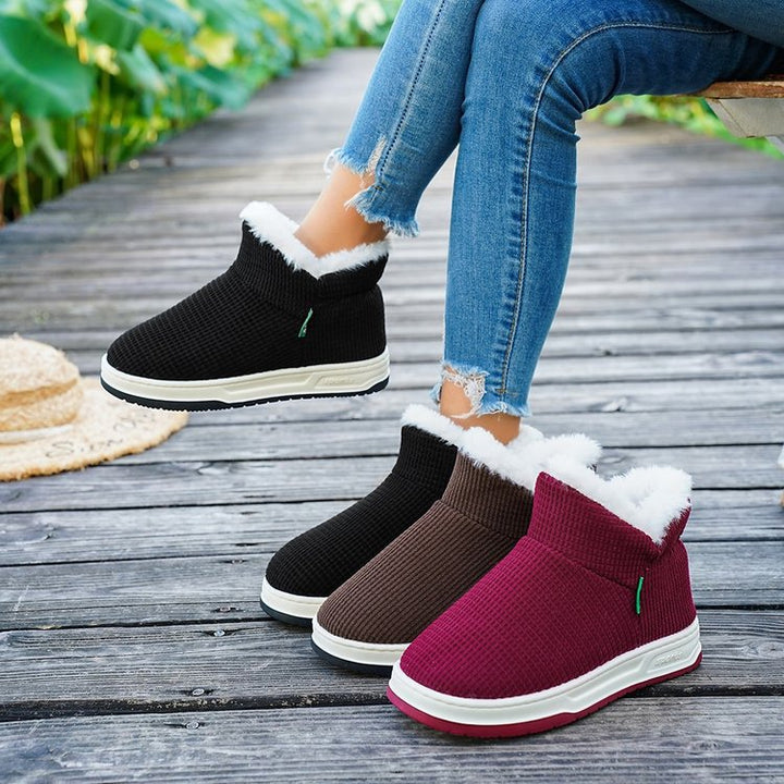 Ladies' boots lined with elastic neckline Lune London