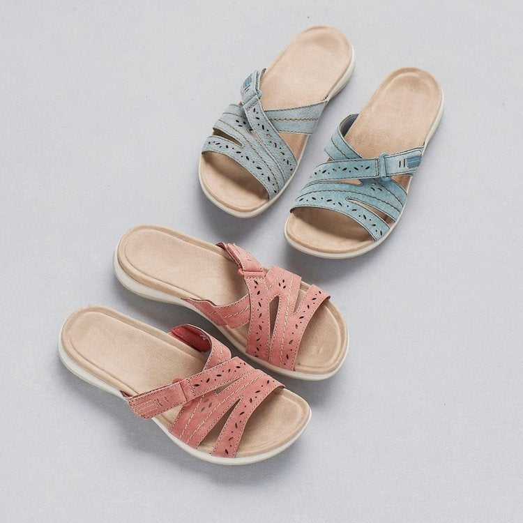 Ladies Comfort Sandals with Adjustable Straps and Ergonomic Sole Lune London