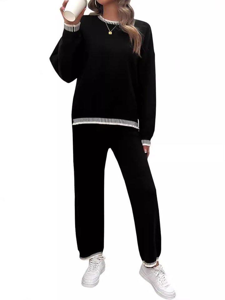 Ladies comfortable knit set with elastic waistband Lune London