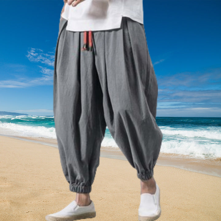 Casual pants for men with an elastic waistband and practical pockets Lune London
