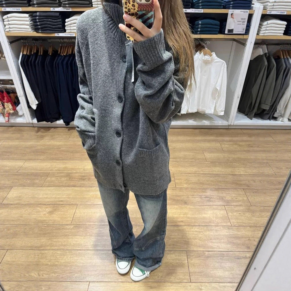 Cardigan oversize pour femme avec grandes poches Chic & Stil