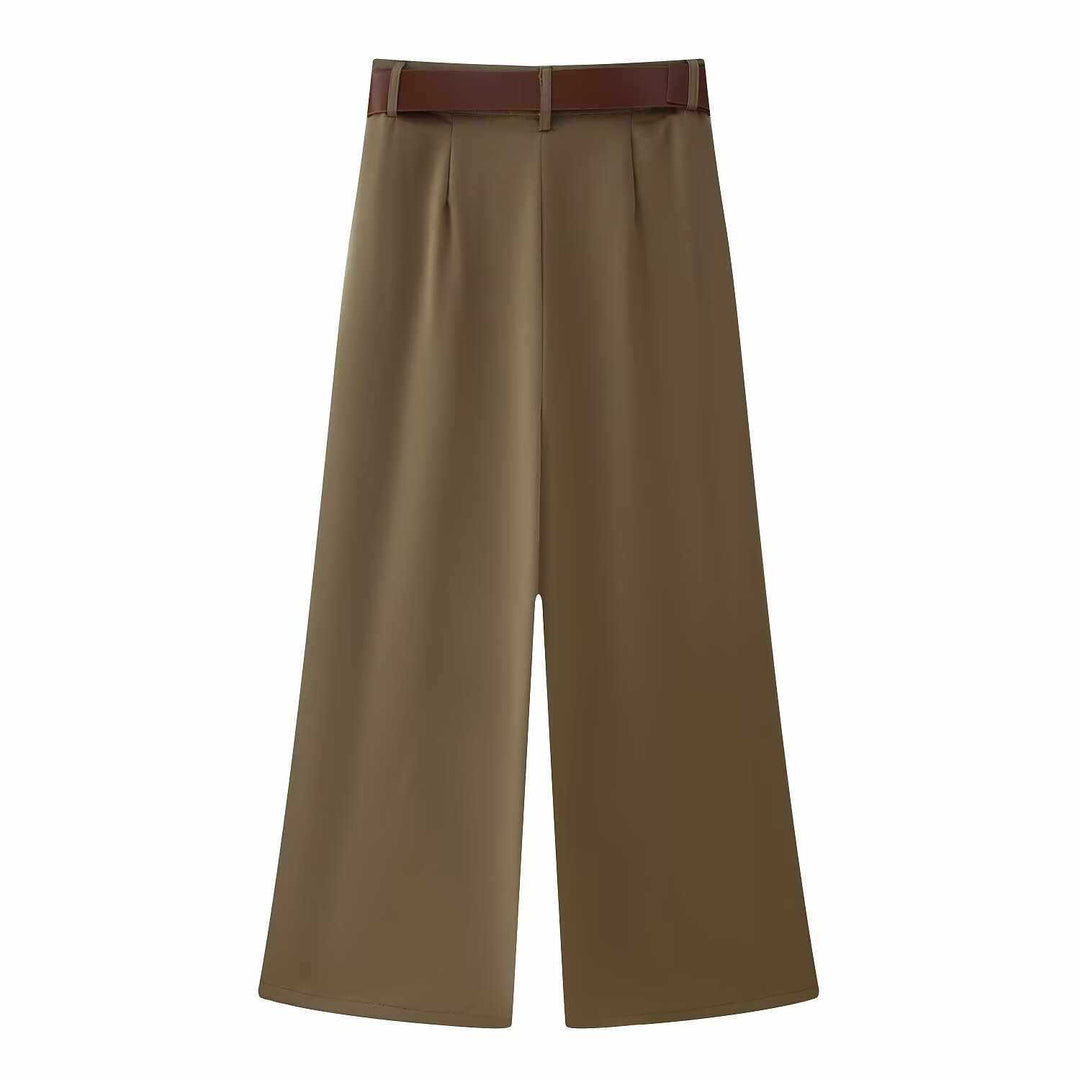 Ladies elegant palazzo pants high waist Lune London