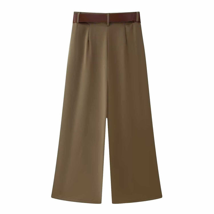 Ladies elegant palazzo pants high waist Lune London