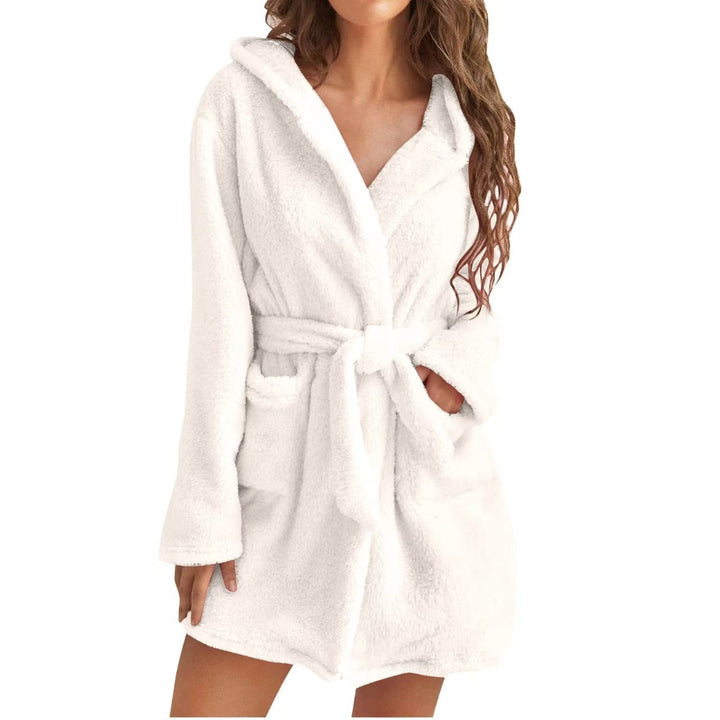 Women’s Cozy Hooded Bathrobe Lune London