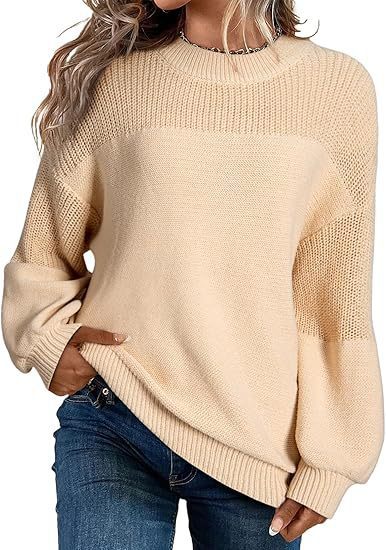 Fashion knit sweater for women with drop shoulders and casual fit Lune London