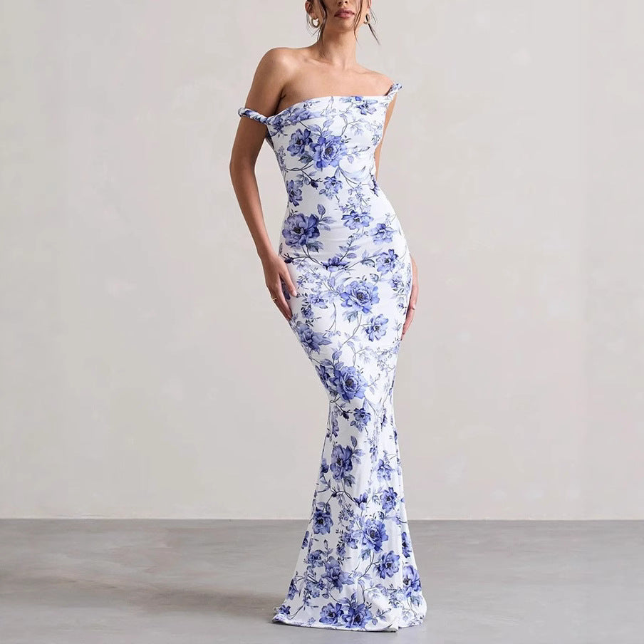 Chic Bodycon Maxi Dress Off-Shoulder for Women