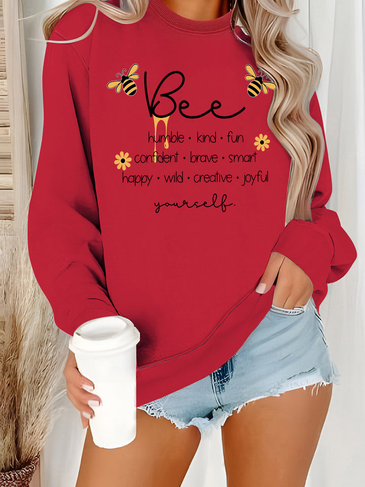 Sweat à capuche pour femmes avec motif d'abeille inspirant et affirmations positives Chic & Stil