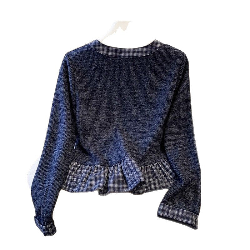 Chemise à manches longues pour femmes avec col et détails en volants Chic & Stil