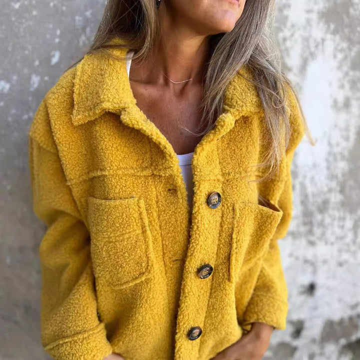 Ladies cozy and stylish fleece jacket with pockets Lune London