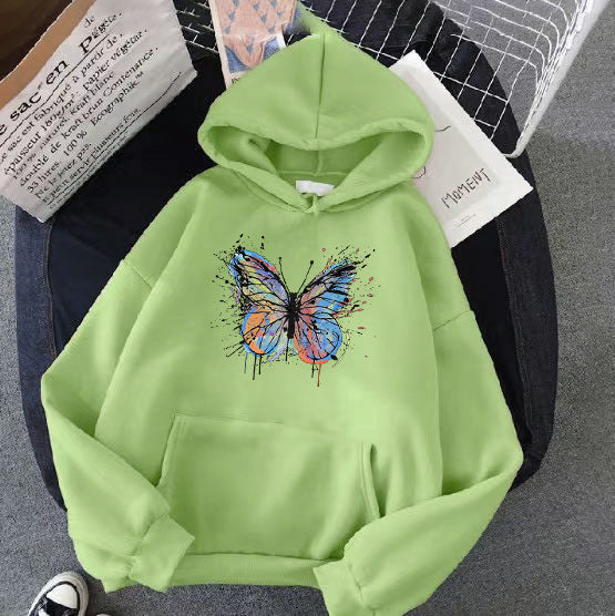 Women's hoodie with appealing butterfly design Chic & Stil