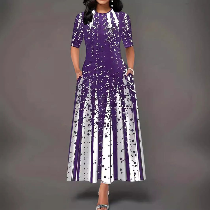Maxi dress for women with elegant gradient colors Lune London