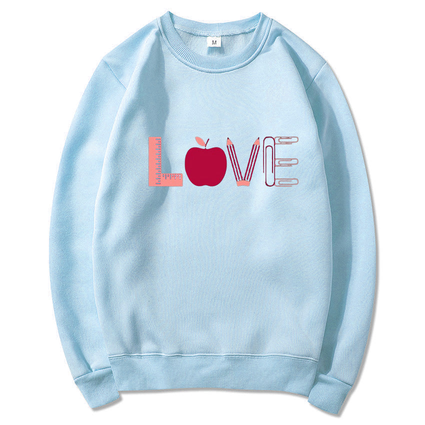 Sweat-shirt pour femmes avec motif créatif d'amour Chic & Stil