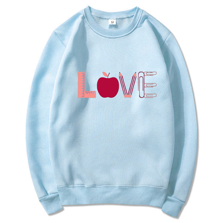 Sweat-shirt pour femmes avec motif créatif d'amour Chic & Stil